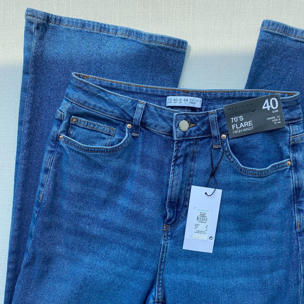 70s flare high waist jeans NWT